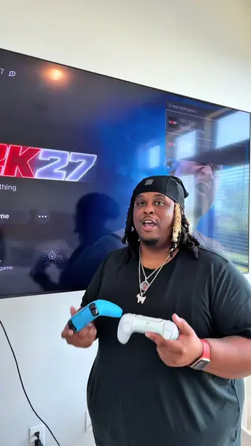 My wife put me 2K27 🤣🤣🤣#shadanddes #fyp #couples #viral #nba2k27 