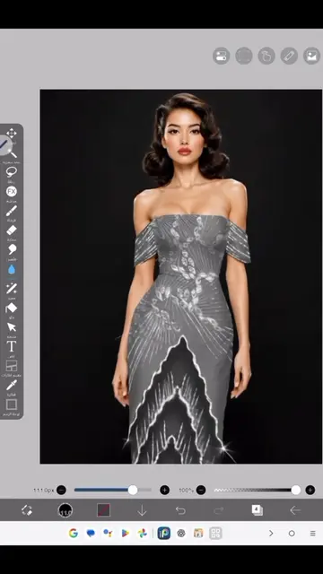 How to draw elegant evening dress using ibis paint x  #drawing #fashiondesign #f