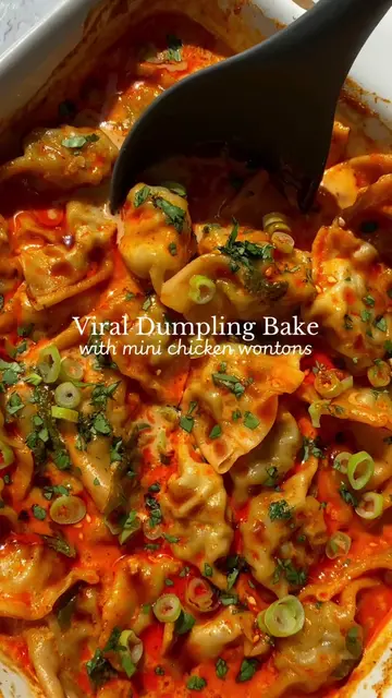 Mini Dumpling Bake🥟 this is my take on the viral dump & bake recipe! I used my 