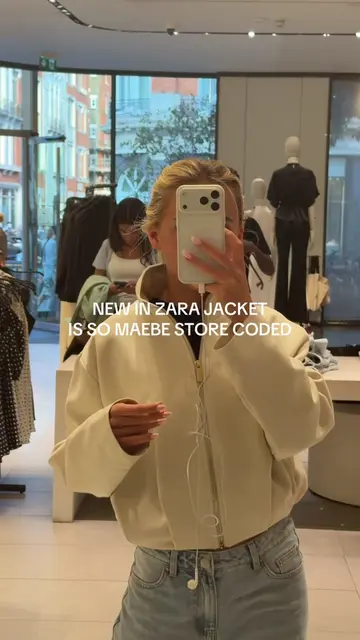 Your perfect everyday jacket & pretty sure she’s only like £27?!!! 🤏🏻 #zara #n