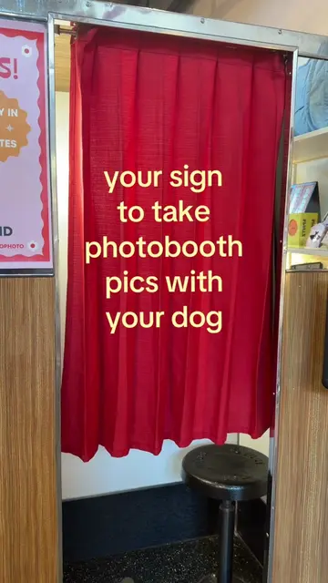 take photobooth pics with your puppy they won’t stay little forever !!! 🎞️🐶🐾 