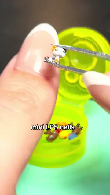 putting micro sized LPS on my nails 💅 by shrempminiatures on etsy @Beck 🩵 #min