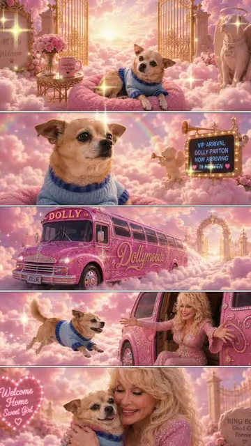 💕🎀News from Heaven !! Dolly has arrived 💕🍸💕 my dog has greeted her at the g