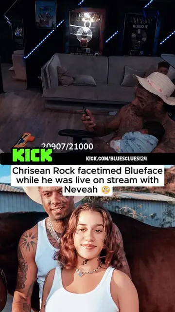 Chrisean Rock facetimed Blueface while he was live on stream with Neveah 😬 #blu