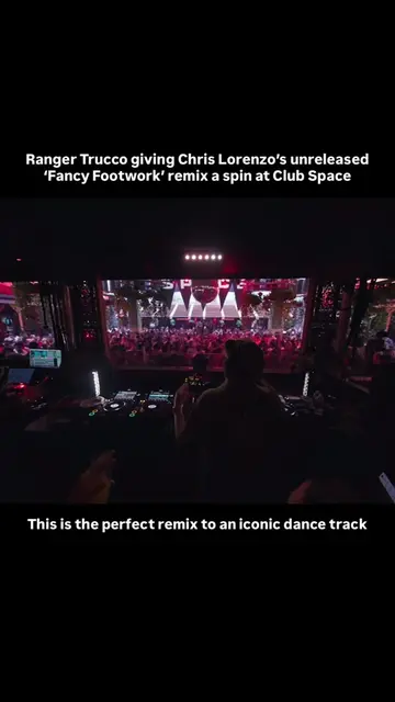 @Ranger Trucco rinsed @Chris Lorenzo’s unreleased ‘Fancy Footwork’ remix and we 