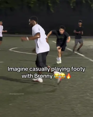 #Bronny can do it all 😯⚽ (via missjesselmartin/IG) #Soccer #futbol #NBA #lebron