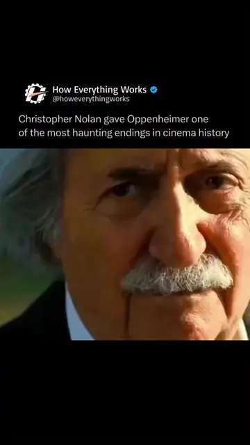 Oppenheimer has one of those endings that stays with you because it is not about