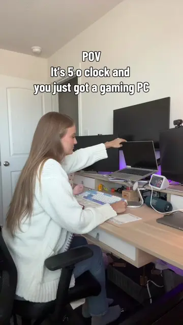 Transition from work from home setup to gaming setup 😎🤓 #gamingpc #GamingSetup