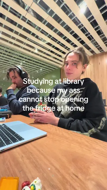 To big backed to study  #funny #studying #student #library