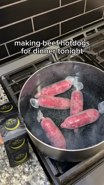 Making beef hotdogs tonight
