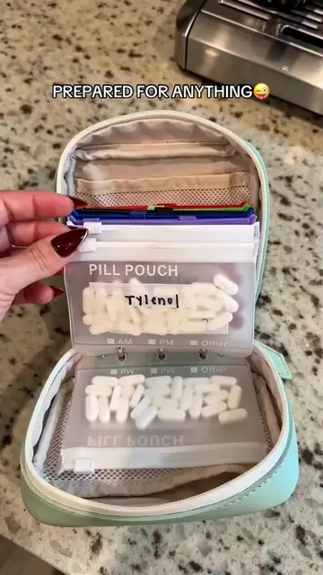 No better feeling than knowing you’re prepared👏🏼 #organizer #medicineorganizer