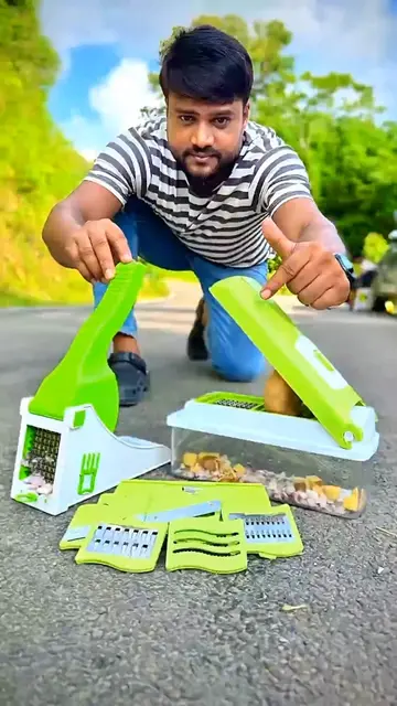 Outfithood 12 In 1 Nicer Dicer 1unit Of Nicer Dicer Unboxing _ Test#viralvideos 