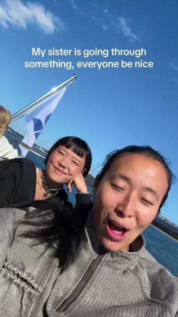 Trying to teach her how to compartmentalize #sisterdate @Nadya Okamoto @Ameya Ok