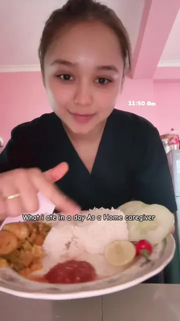 What i ate in a day as a homecaregiver 🍛☕️#fyp #caregiver #whatiateinaday #fory