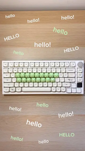 one of these things is not like the others…🫪 #smiski #blindbox #keycaps #keyboa