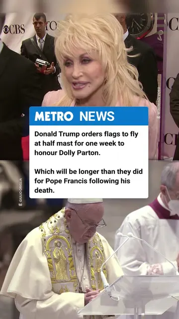 Dolly Parton is receiving a longer period of national mourning than several majo