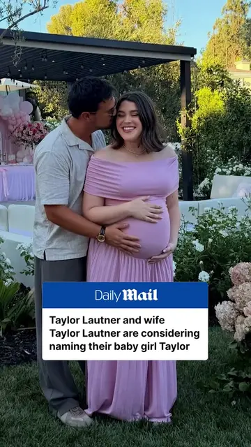 Taylor Lautner and wife Taylor Lautner are expecting their first child, a baby g