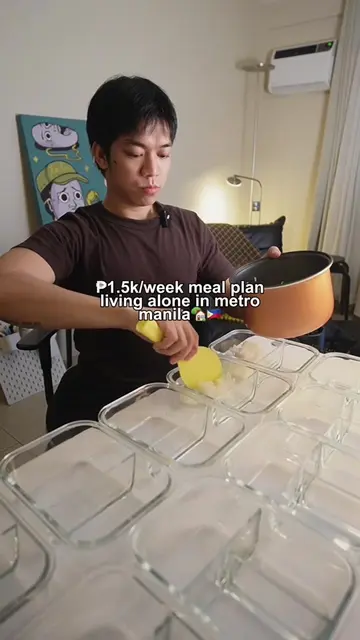₱1.5k budget per week meal prep!  save this if you're also living alone🏠🇵🇭 #m