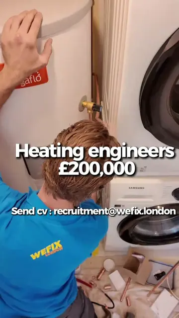 🚨 WE’RE HIRING 🚨 WeFix London is looking for experienced: 🔥 Heating Engineers