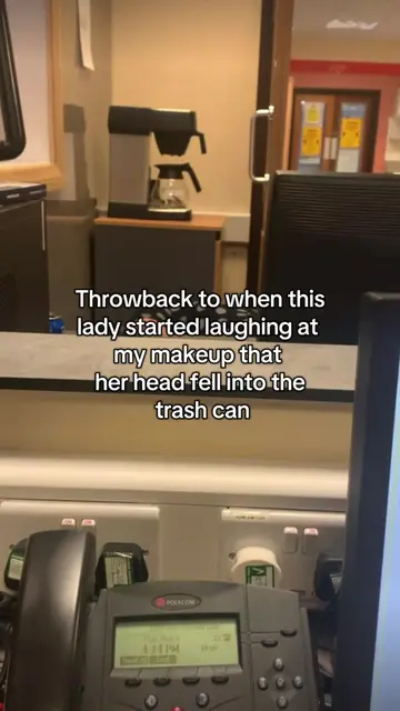 Throwback to when this lady started laughing at my makeup that her head fell int