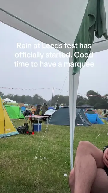 Prayers to anyone putting their tents up now #fyp #leedsfestival 