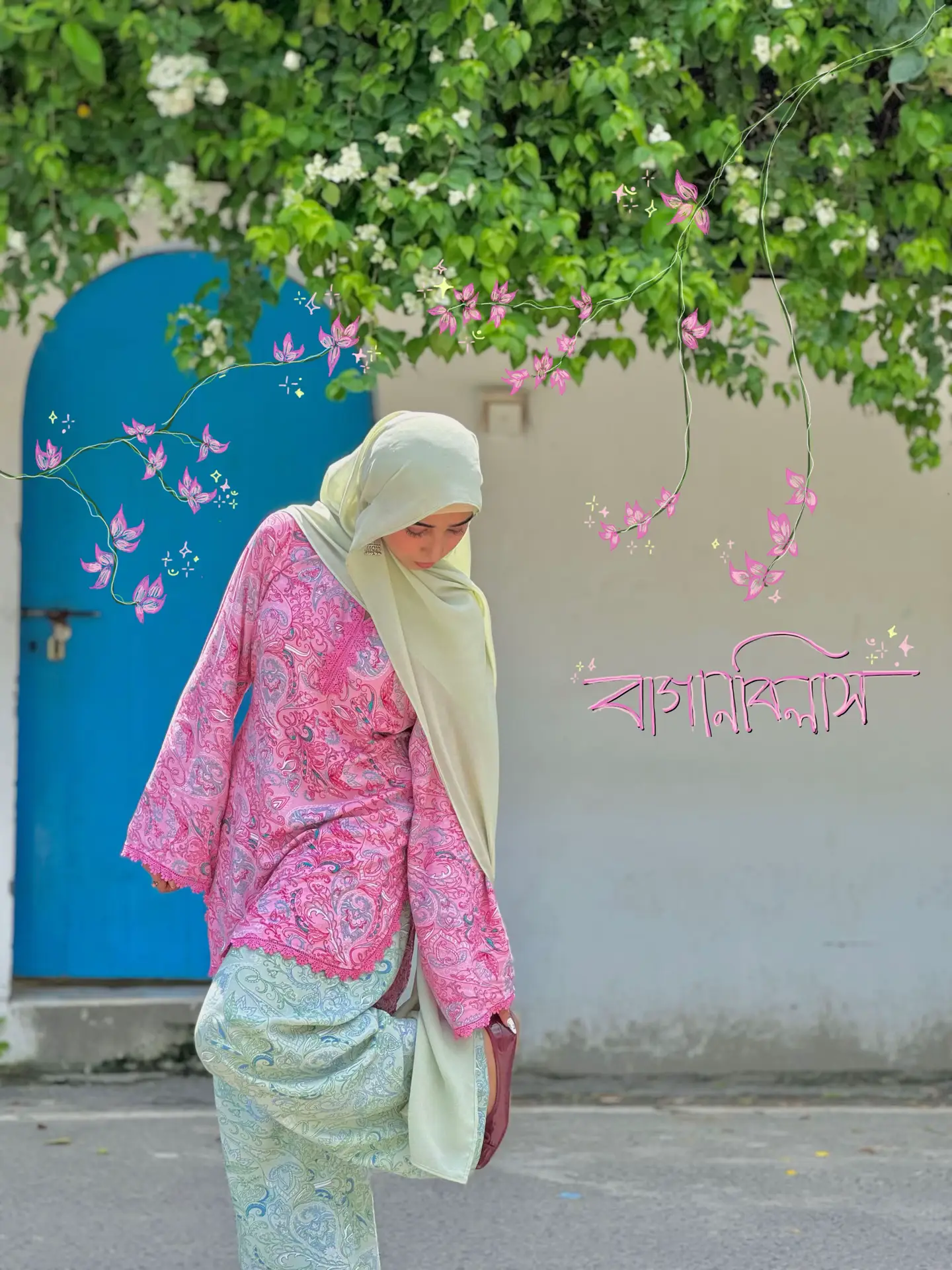 বাগানবিলাশ 🌸 . . . . . . . . . . . . . #outfitinspiration #desiaesthetics #desi