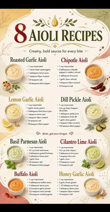 8 easy aioli recipes to make your meals instantly more flavorful. From classic g