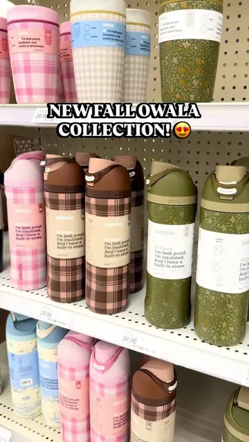 🍂 OMG! The new fall Owala collection just showed up and the pink gingham has my