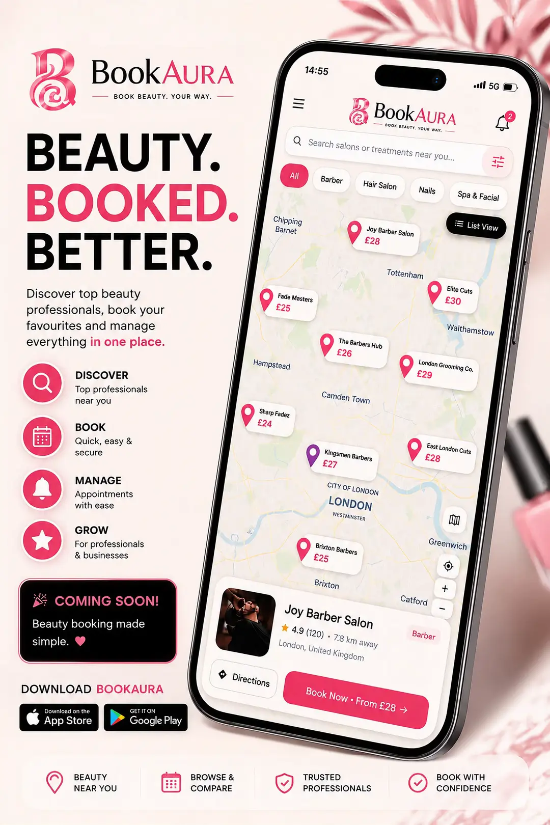 Your next beauty appointment is about to get a whole lot easier. 💗📲 With BookA
