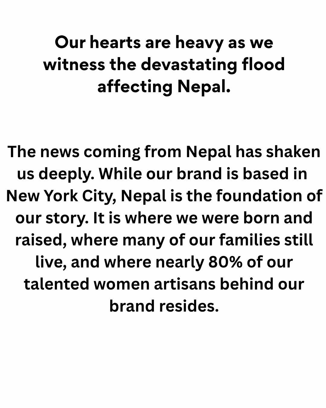 There are no words to describe this kind of pain. We are holding Nepal, our team