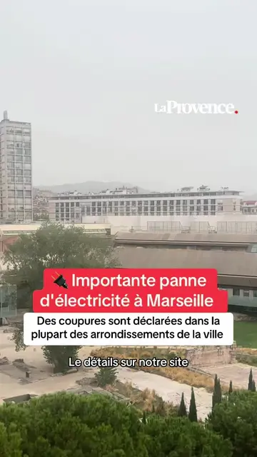 ⚡️ Le réseau électrique subit des complications à Marseille, ce jeudi 27 août. P
