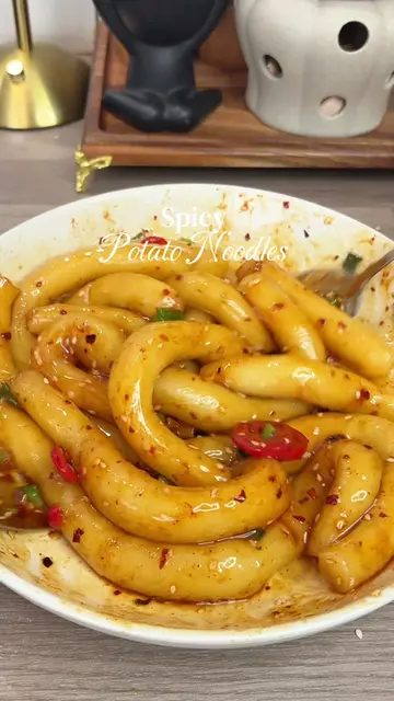 Spicy Potato Noodles Ingredients Potato noodles 2 medium potatoes 1 cup + up to 