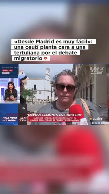 🔥 «Desde Madrid es muy fácil»: una ceutí planta cara a una tertuliana por el de
