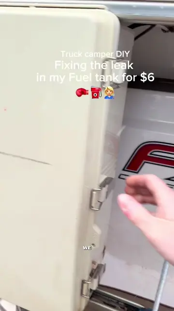 Fixing the leak in my fuel tank 👩🏼‍🔧👨🏼‍🔧 for $6!!! #DIY #LearnOnTikTok 