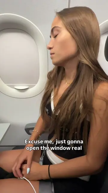 This Karen got mad at me on the plane because I wanted the window closed!!  Was 