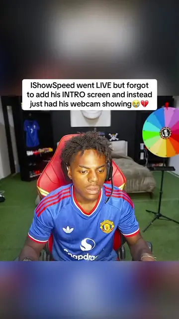 IShowSpeed went LIVE but forgot to add his INTRO screen and instead just had his