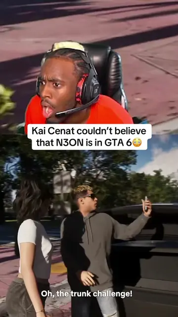 Kai Cenat couldn’t believe that N3ON is in GTA 6😳 #kaicenat #n3on #gta #gta6 