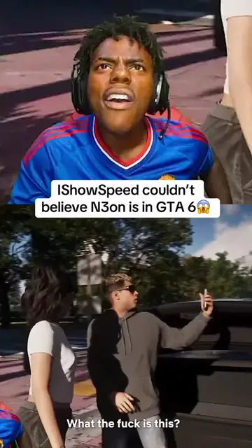 IShowSpeed couldn’t believe N3on is in GTA 6😱 #ishowspeed #n3on #gta6 #gta 