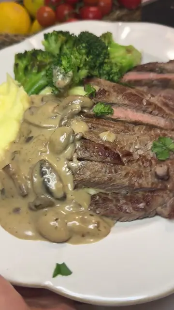 🥩 Easy Steak Dinner mit cremiger Soße 😍🔥🥔😋-lecker & schnell 💨  #EasyRecipe