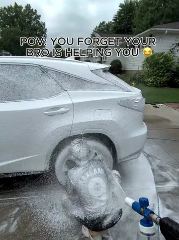 Just to spray him 😂#cardetailing #mobilecardetailing #viral #bro #fyp