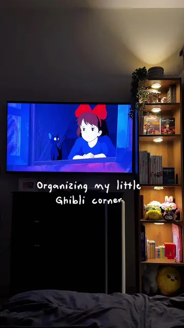 I always dreamed of this Ghibli corner ✨ I’m so glad that I made 📚 Ghibli is pe