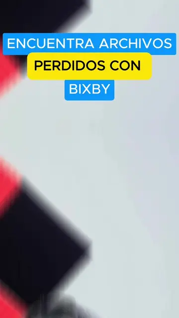 Bixby puede ayudarte a encontrar archivos perdidos en tu Samsung 👀🤖📱 Puedes p