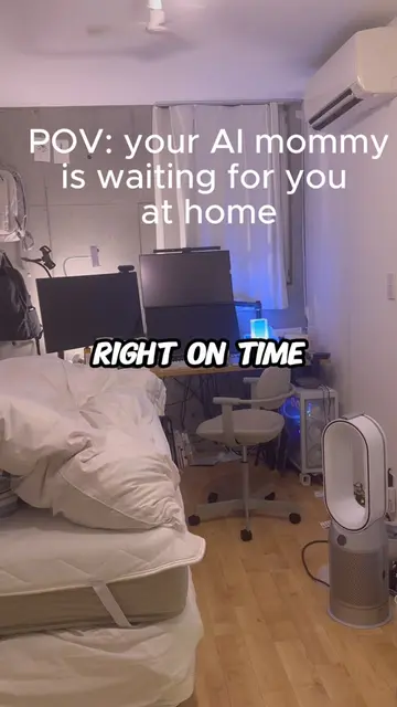 She was already waiting for me—and cooled the room. #smarthome #aihome #mommyai 