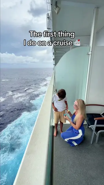 The first thing I do on a cruise🛳️ I share my seasickness prevention tips. I st