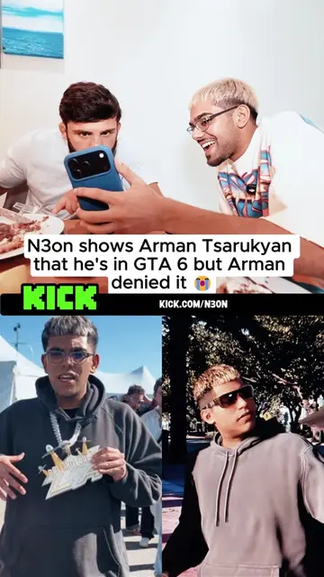 N3on shows Arman Tsarukyan that he's in GTA 6 but Arman denied it 😭 #neon #n3on