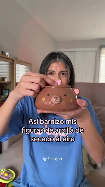 Así barnizo mis piezas de arcilla de secado al aire ✨ espero que te sirva mucho 