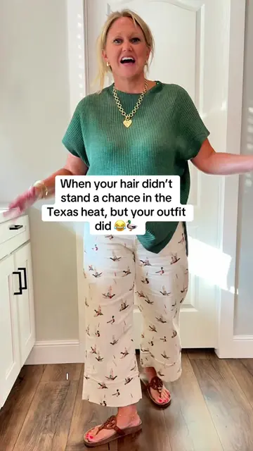 Errand OOTD with a southern twist 🦆💚 And yes-the duck pants are on a major dis