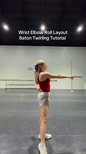 Wrist Elbow Roll Layout Baton Twirling Tutorial #batontwirling #majorette #baton