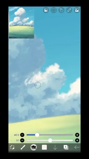 Landscape drawing tutorial in ibis paint x #ibispaintxtutorial  #ibispaintx  #dr