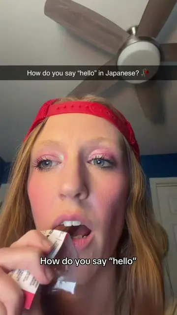 Learning how to say “hello” in Japanese 🥀 #learnjapanese #LanguageLearning #edu